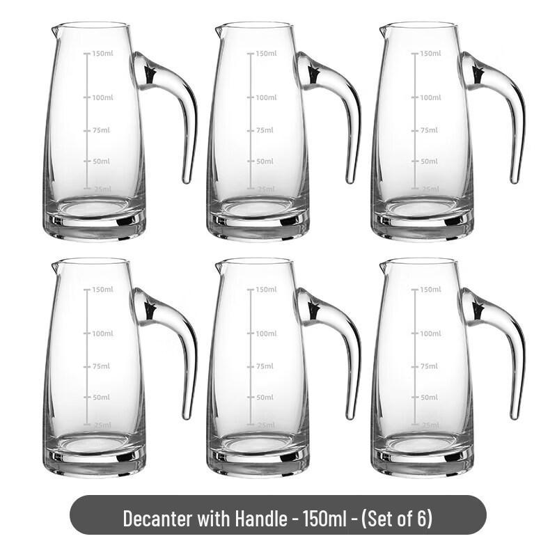 Crystal Glass Baijiu Decanter & Shot Glass Set