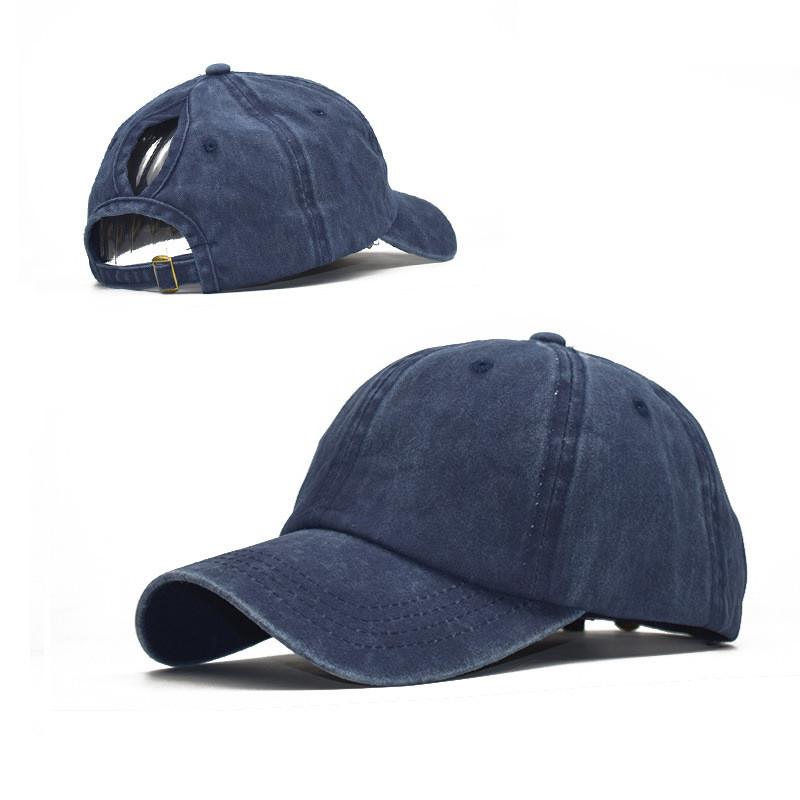 Solid Simple Color Women Casual Sun Shading Cotton Baseball Cap Outdoor For
