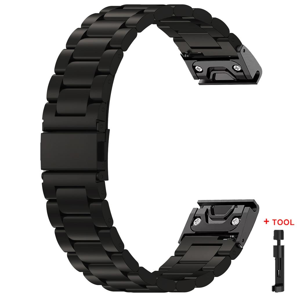 22mm 26mm Quick Fit Metal Strap For Garmin Fenix 8 47mm/Fenix E/Fenix 6 Pro/6/7/7 Pro/5 Plus Smart Watch Stianless Steel Band