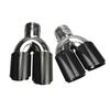 76mm Carbon Fiber Stainless Steel Dual Exhaust Tailpipe for BMW 3 Series