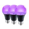 UV Black Light Bulb 9w E26 Medium Base Uva 380-400nm Blacklight Lamp for Body Paint Club Party Neon Posters