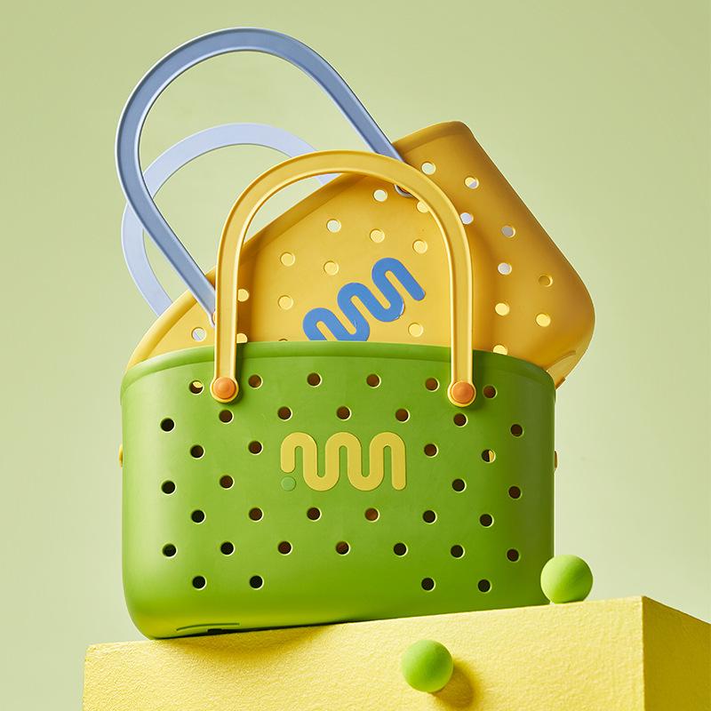 Dámský koupelnový úložný koš s velkou kapacitou a odtokem