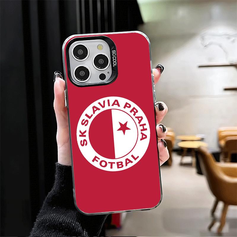 

Sk Slavia Praha Czech Republic Shockproof Phone Case for iPhone 17 Air 16 16E 15 Pro Max 14 Plus 13 Mini 12 Back Cover Anti Fall iPhone 14 Plus