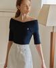 ZEROSTREET [3 Colors] Short Sleeve Cape Off-Shoulder Sweater