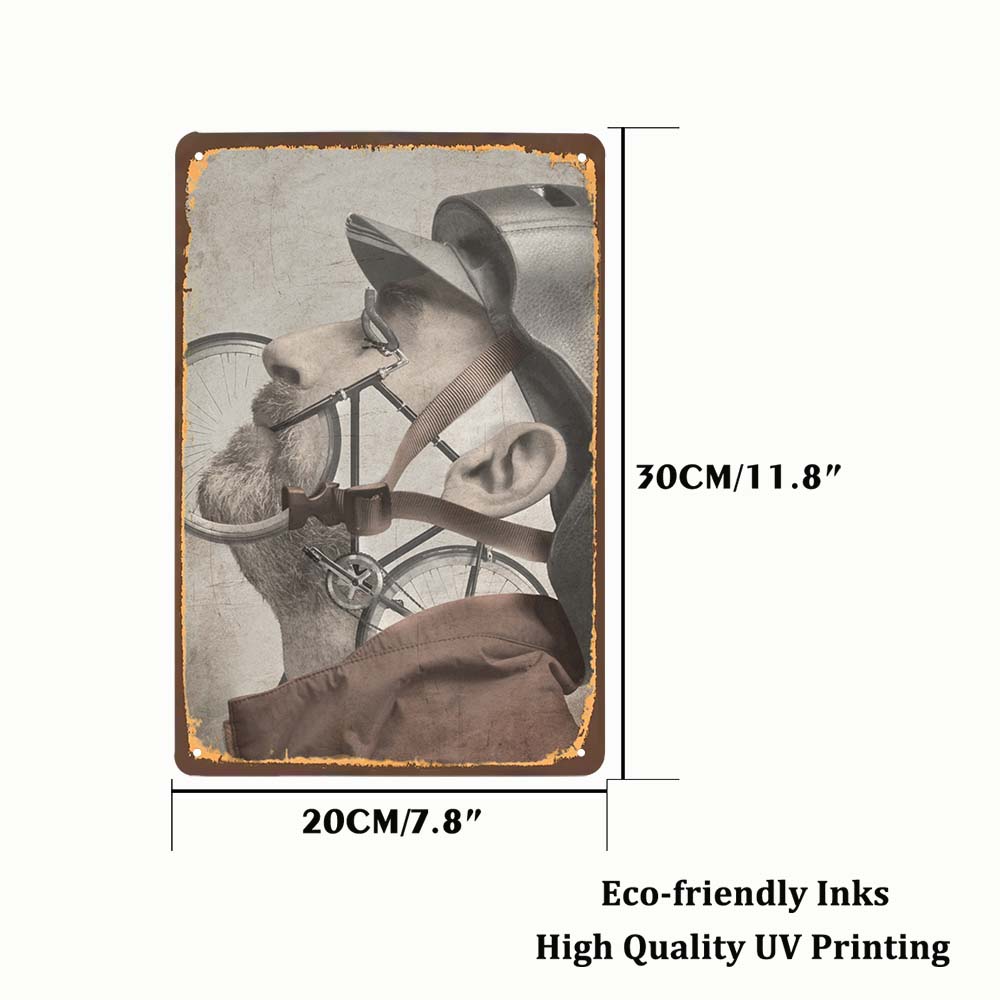 Fahrrad fahren Schilder Blech Metall Retro Plakette Dekoration Fahrradladen Bar Pub Club Café Vintage Wandkunst Eisenmalerei Poster 20x30cm