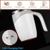 Automatic Stirring Cup12Ounces with USB Charging Cable Magnetic Stirring Coffee Cup Easy To Clean for Office/Kitchen/Travel/Home