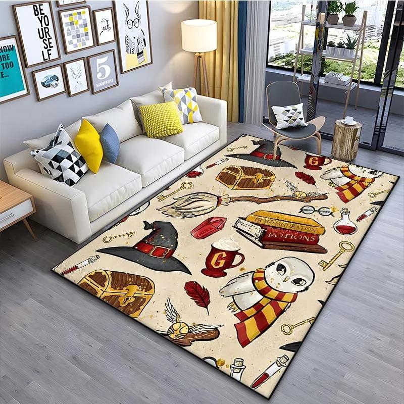 Funny Magic Pattern Carpet Soft Floor Rug for Kids Living Room Bedroom Sofa Doormat Decoration Non-slip Washable Large Size Mat