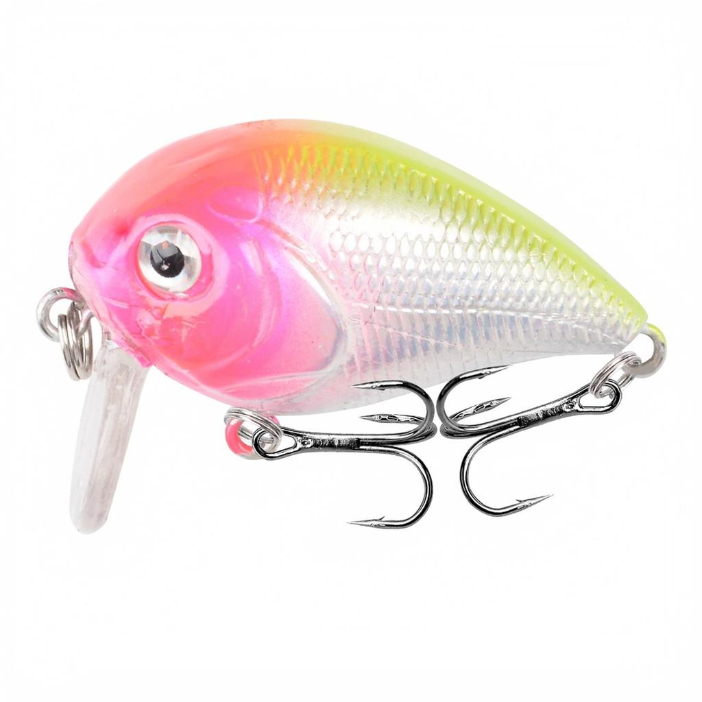 Floating Crankbait for Fishing - Hard Plastic Fishing with Wobbling Action, Multicolor Fishing Tackle
