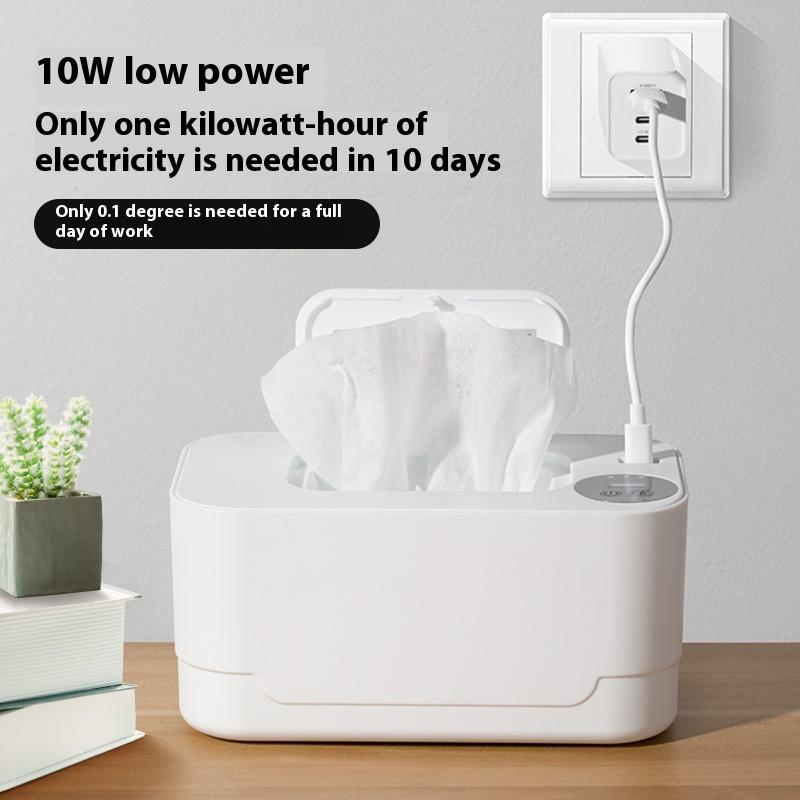 Portable Baby Wet Wipe Heater Baby Wipe Heater With Led Display Wipe Heater Wipe Heating Box Usb Charging Temperature Regulation
