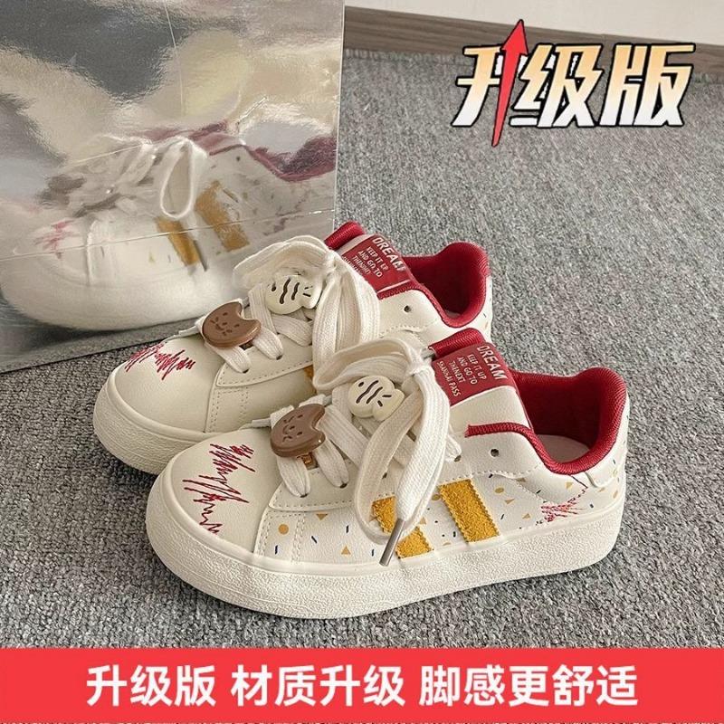 Dopamine casual board shoes women's student new spring versatile shoes platform white shoes