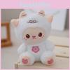 Adorable Plush Bunny Keychain Cute Rabbit Bag Accessory Fluffy Doll With Apron