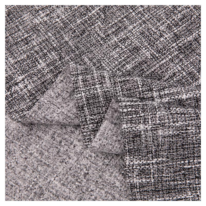 Polyester Cotton Yarn-Dyed Solid Color Linen-Like Fabric Sofa Towel & Tablecloth