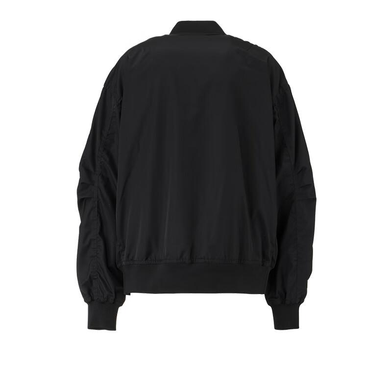 Onitsuka Tiger Stand Collar Zipper Design Warm Fashion Solid Color Long Sleeve Jacket Unisex jackets Black 2183B316-001