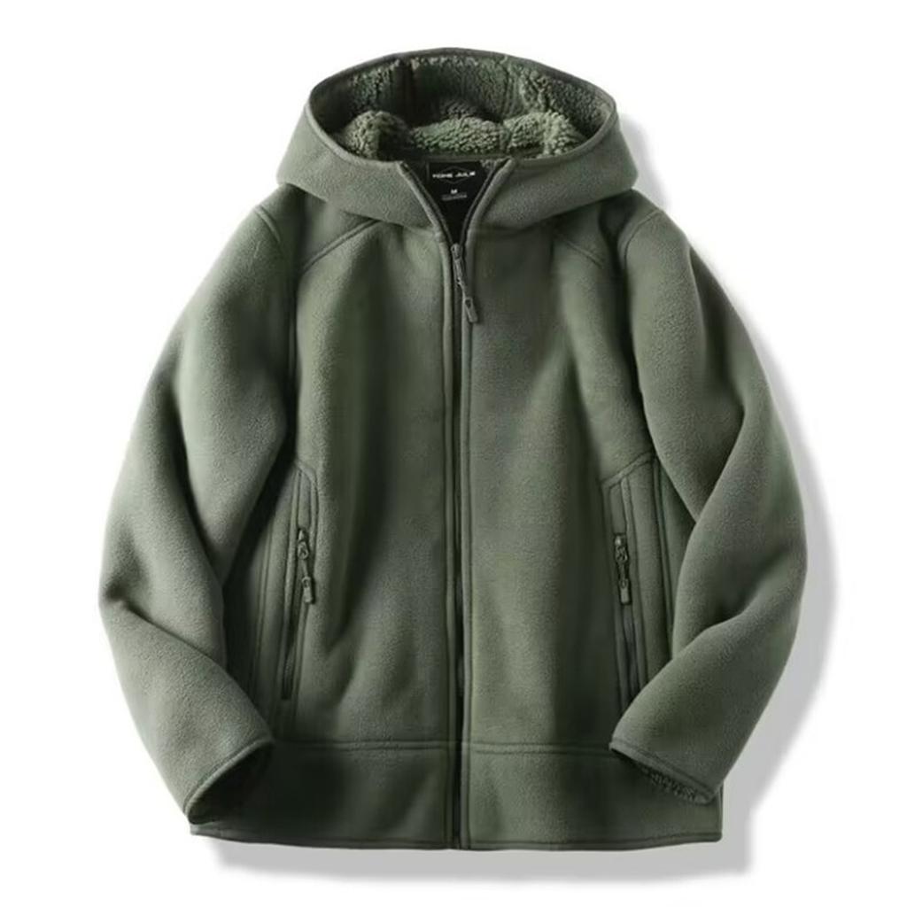 Men And Women With The Same Chunky Warm Hooded Sweater Casual Casual All Loose Windproof Jacket