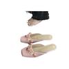 Fashion Hot Selling 2025 New Summer Square Toe Women Mules Slippers Fashion Slip on Slides Shoes Ladies Elegant Flats Sandalias Shoes