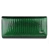 Genuine Leather Women's Wallet with Alligator Pattern - Large Capacity Coin Purse and Patent Leather Design