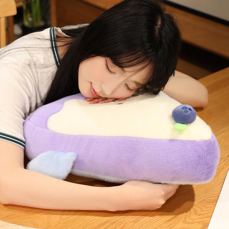 Non-Toxic 25-60Cm Cartoon Fruit Cake Plush Doll Pillow Strawberry Grape Mango Blueberry Cake Plush Toy Home Decoration Gift For Children