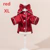 Satin Dog Pajama Set Cute Pet Sleepwear with Matching Bow Headband Soft Outfit for Tiny Puppy Kitten Indoor Wear
