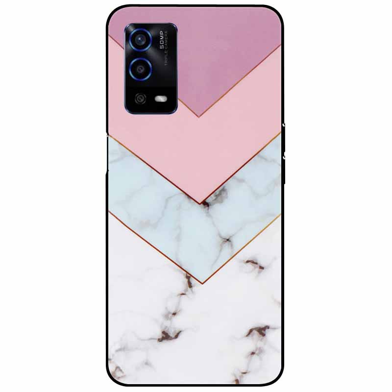 For Oppo A55 4G Case A 55 Silicone Soft Painted TPU Black Cover for Oppo A55 Case CPH2325 Cute Funda Coque for OPPOA55 6.51''