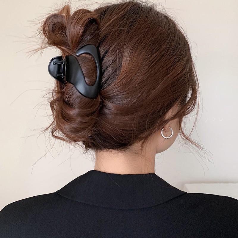 

Металлическая заколка-краб Y2K для густых волос – Большой аксессуар-акула для прически пучок для женщин