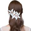 Bohemia Simulation Flower Hair Clip Cloth Korean Style Hairpins Sweet Orchid Duckbill Clip  Party