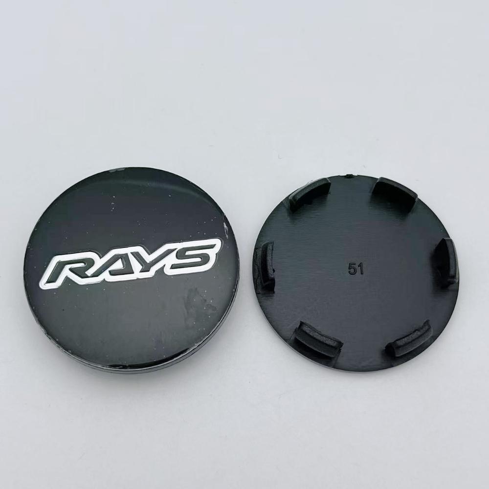 4pcs 51mm Car Wheel Center Caps with Rays Logo Emblem Wheel Rims hub cap Auto Rim Centre Cover Hubcap Car Styling Accessories