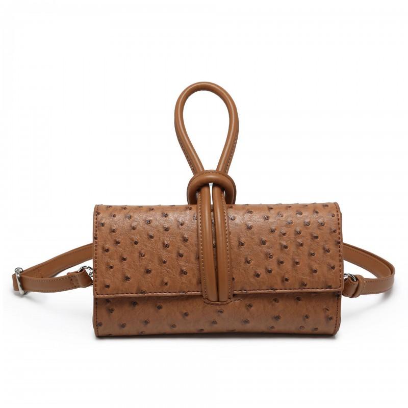 Womens Small Crossbody Bag Ostrich Mini Handbag Trendy PU Leather Daily Use