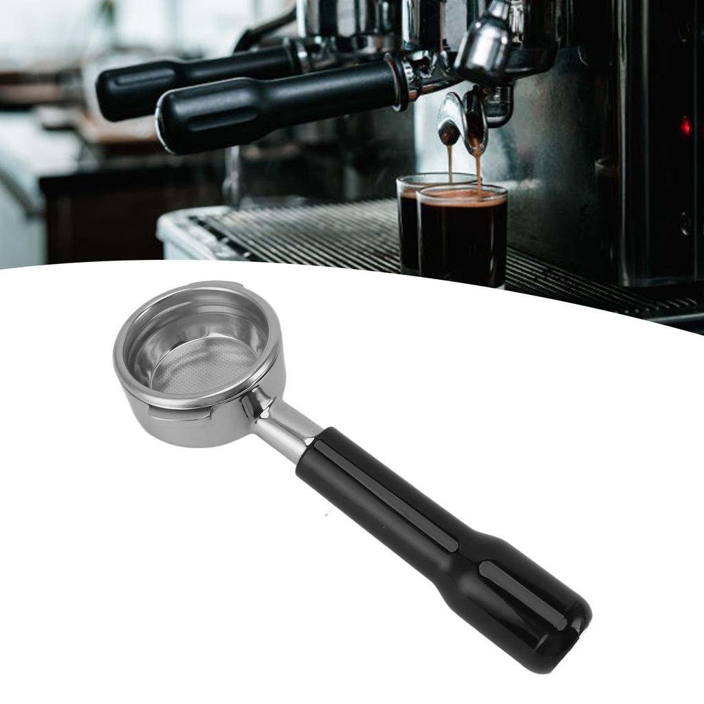 58mm Coffee Bottomless Portafilter Stainless Steel with 58mm Filter Basket Easy to Clean Coffee Machine Accessory for  