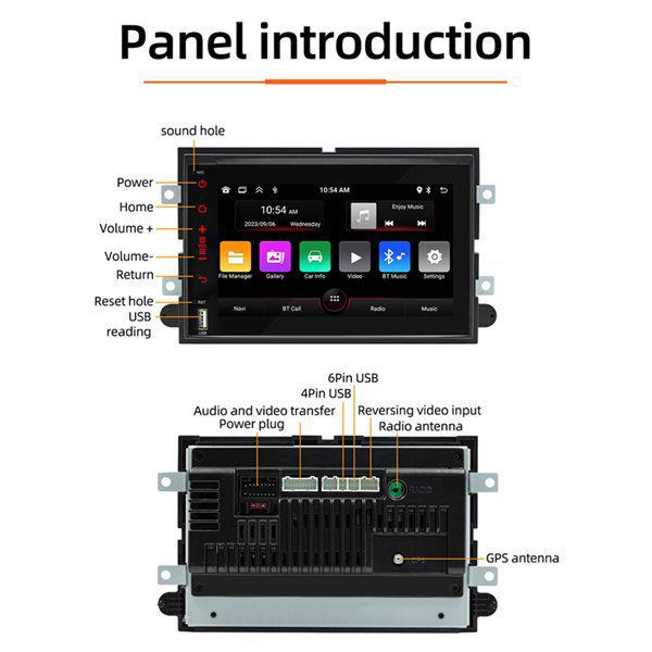 Ford F150 (2007-2014) Android GPS Navigator & Bluetooth Player