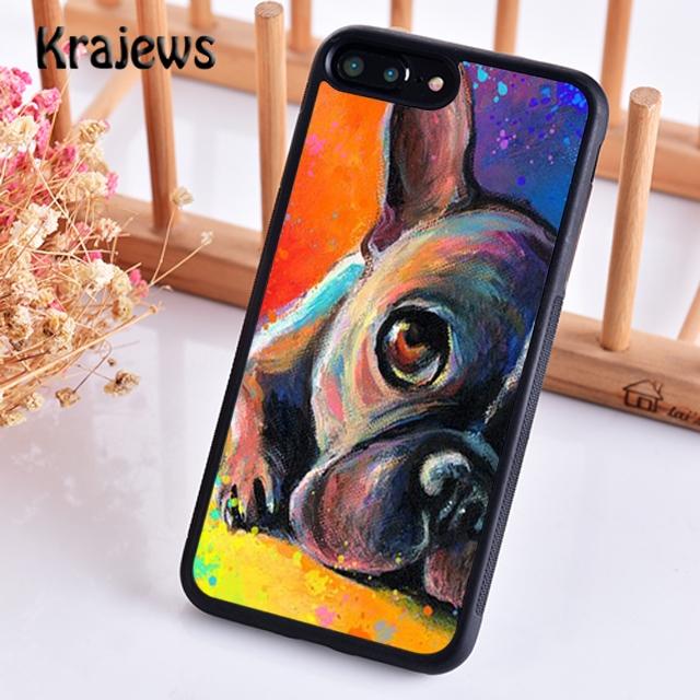 Krajews Cute Puppy Pug French Bulldog box Phone Case Cover For iPhone 17 Air 16 15 14 plus 12 13 pro max Fundas
