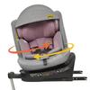 Jovikids 360 Degrees Rotating Child Seat with ISOFIX, i-Size 40-150cm (from Birth-12 Years) Baby Reboarder with Reclining & Removable Canopy