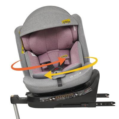 Asiento infantil Jovikids Giratorio 360 grados con ISOFIX, i-Size 40-150cm (de Nacimiento a 12 Años) Asiento de coche para bebé reclinable con capota extraíble