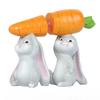 Easter Decorations - Creative and Adorable Little Rabbit Holding Carrot Set - Home Party Table Decoration