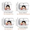 Clear Earphone Cases Cover Case For Airpods Pro3 4 Pro 1 2 3 Pro2 Ones P-Pieces Luffy Zoro