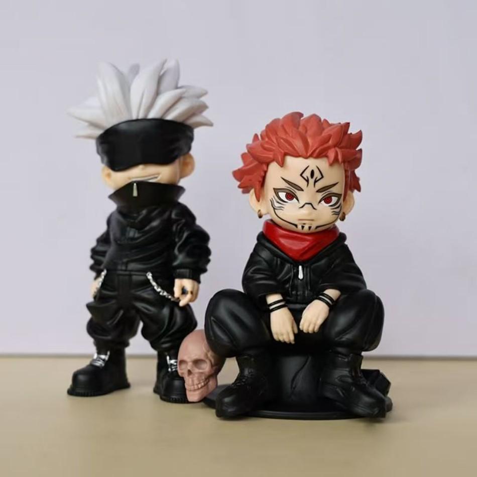 jujutsu kaisen anime figure 3 style satoru gojo action figure lord of the curse sukuna statuette collection model doll toys