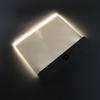 LED Flat Book Light Rechargeable 3 Color Dimmable Flat Reading Light with Timer for Home Dormitory Study
