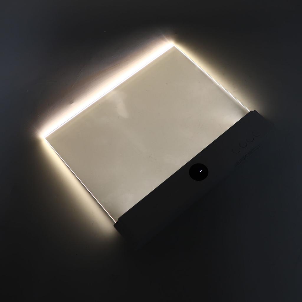 LED Flat Book Light Rechargeable 3 Color Dimmable Flat Reading Light with Timer for Home Dormitory Study