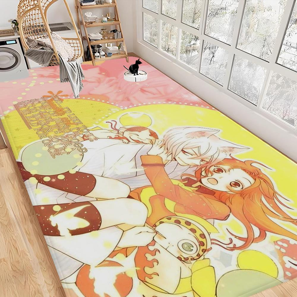 Kamisama Kiss Bathroom Mat Non-Slip Laundry Room Mat Laundry Decor Balcony Child Living Room Toilet Rug