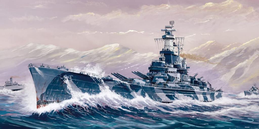 Pit Road 1/700 Skywave Series US Navy Battleship BB-60 Alabama 1942 Plastic Model W249 Molded Color