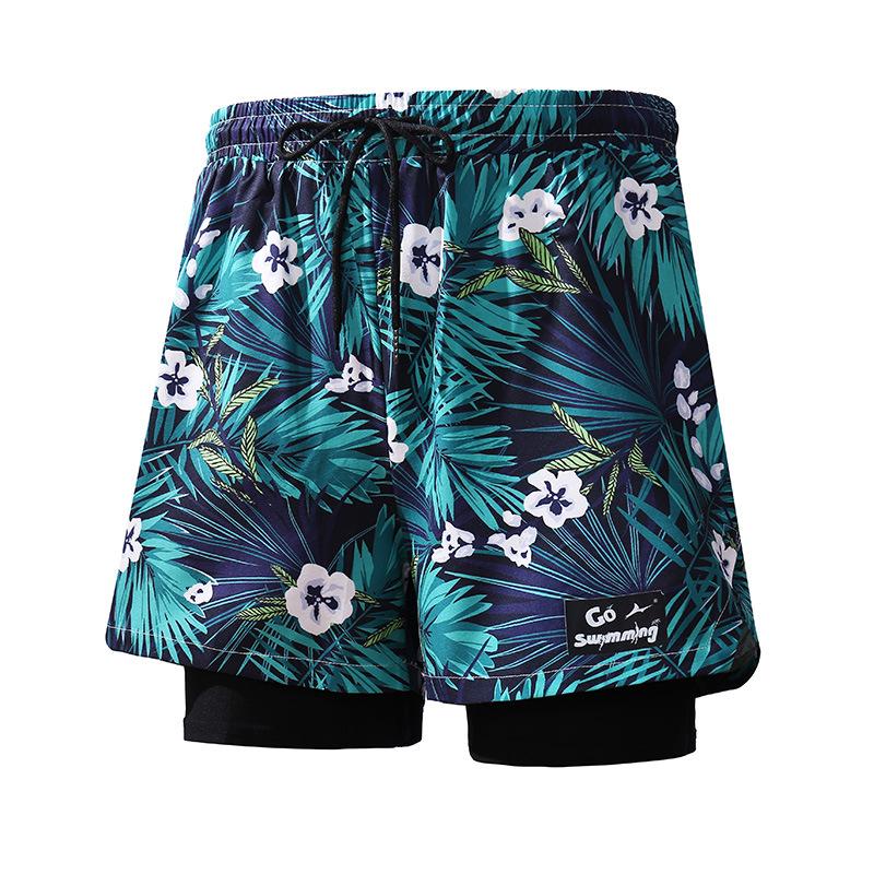 Costume da bagno anti-imbarazzo nuovo ad asciugatura rapida taglia grande angolazione piatta costume da bagno per sorgente termale pantaloncini da spiaggia costumi da bagno da uomo e da donna