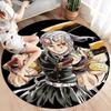 Tappeto Rotondo Demon Slayer Tappeto Tappeto Per Soggiorno Camera Da Letto Divano Sala Giochi Decorazione Tappetino Antiscivolo