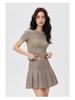 Women's Straight Shoulder Slim Fit T-Shirt - Short Sleeve, Versatile Summer Top