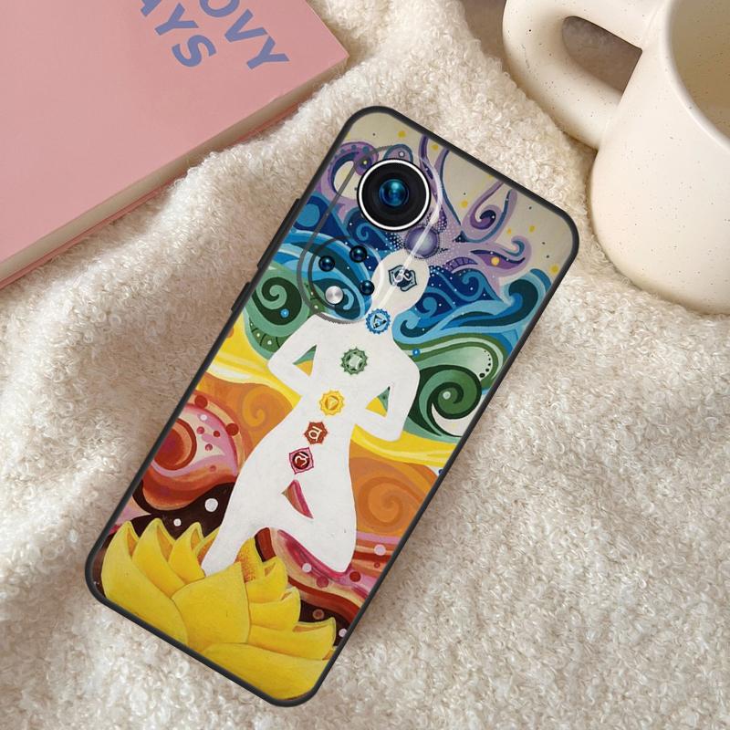 The Mandala Chakra Insist Yoga Case For Honor X9c X8a X8b X9b X9a X8 X9 50 70 90 Lite Honor 200 Lite Magic 5 6 7 Pro Coque
