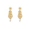 Silver Needle Rhinestone-Pearl Geometric Vintage Style Luxury Women's Earrings
