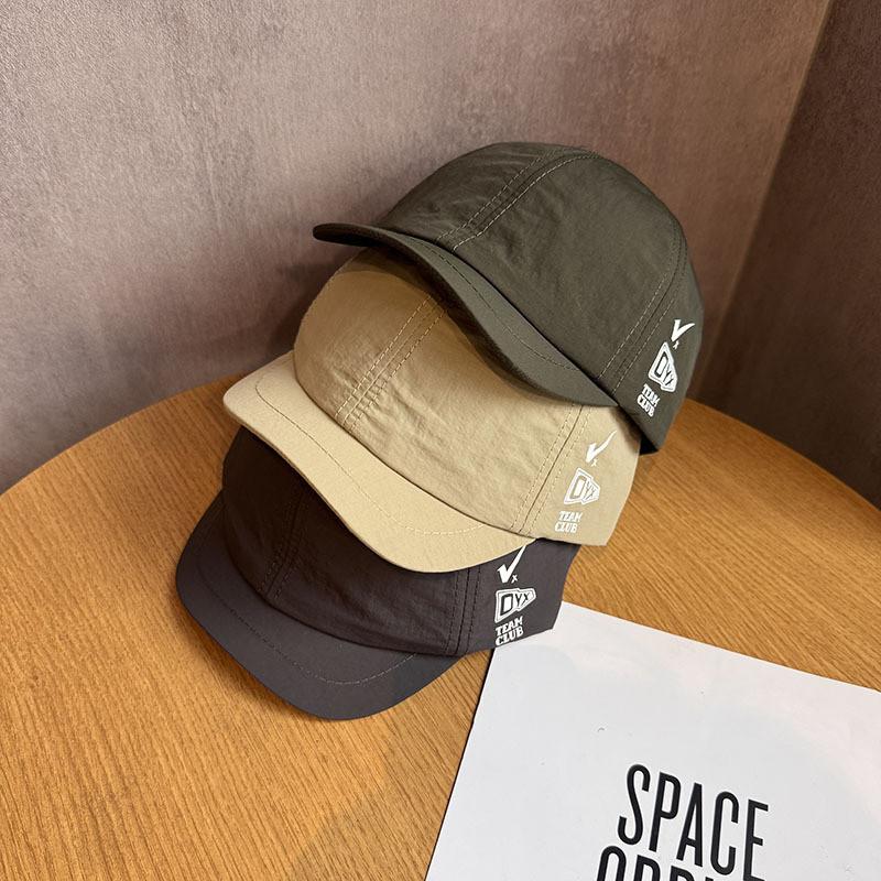 Baseball Cap Summer Speed Dry Short Brim With Letter Print For Outdoor Hiking And Camping
