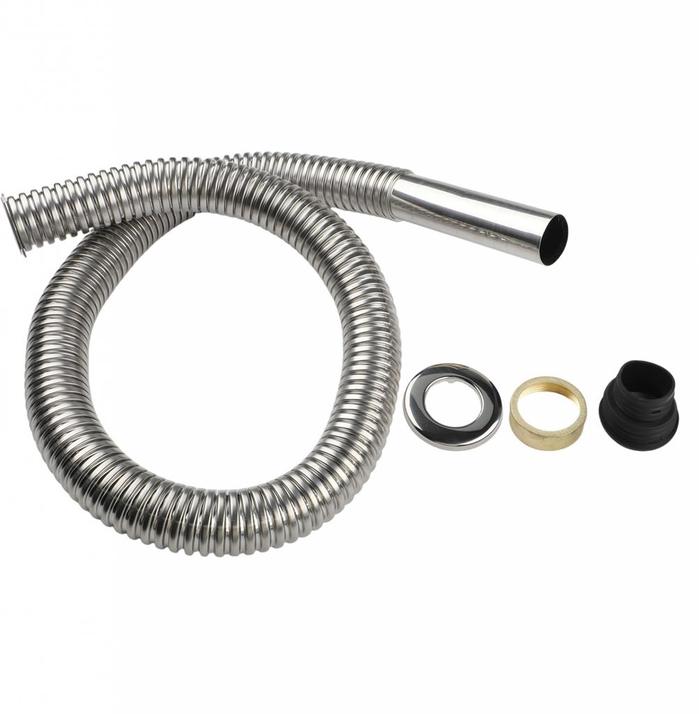 Bathroom Flexible Sink Drain Hose Stainless Steel 120 150 cm Design