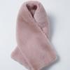 LALA Fur Wide Scarf - Pink