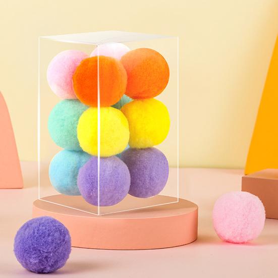12Pcs/Box Cat Toys Mute Fun Good-looking Portable Healthy Entertainment Multicolor Cat Toy
