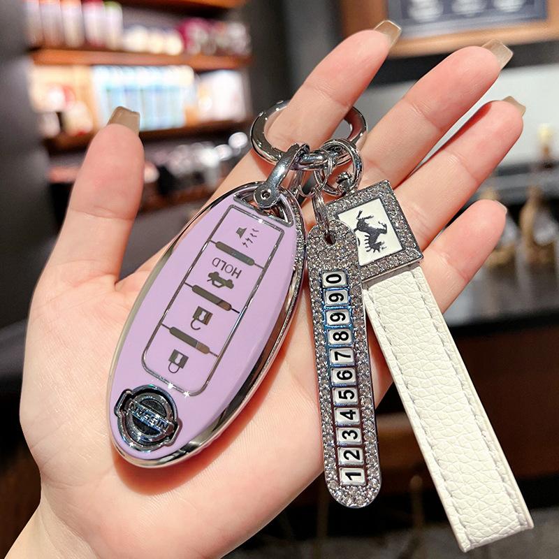 Applicable To 21 Nissan Teana Key Sets, New Xuanyi Qijun Buckle, Tiida Jin Qashqai Bag, Nissan Car, Blue Bird Shell Woman