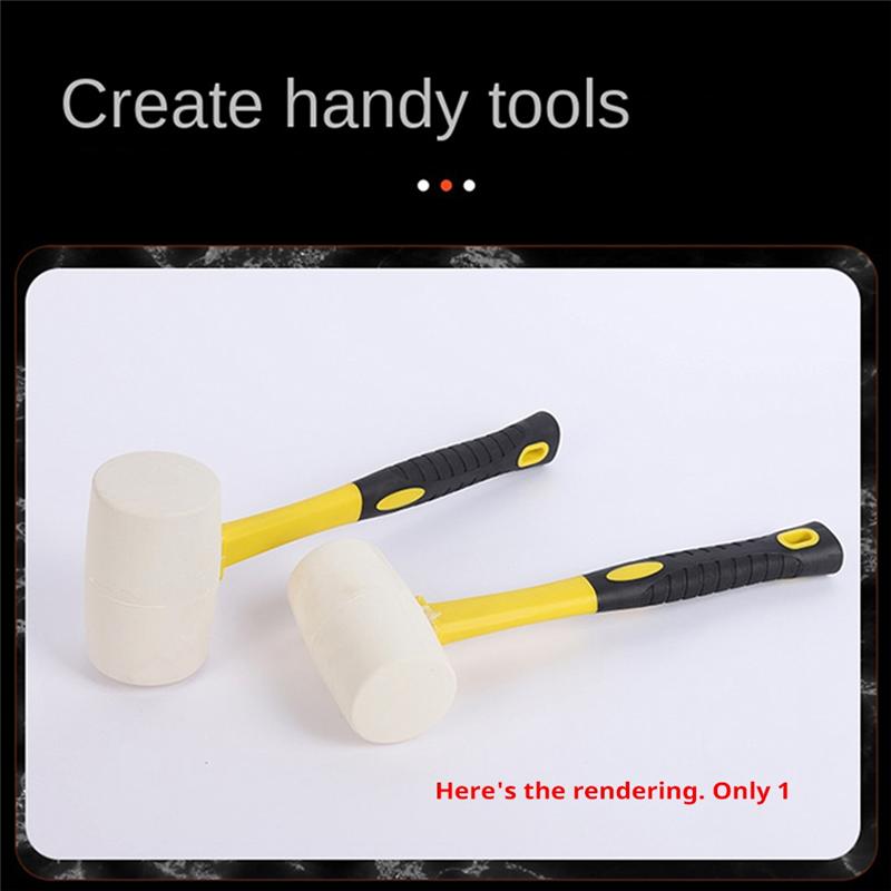 Rubber Hammer Floor Tile Home Decoration Hammer Leather Hammer Installation Hammer Multi-Function Rubber Hammer-B61B